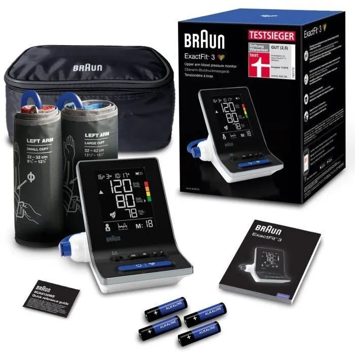 Braun Tensiometro de Brazo Exactfit 3 BUA6150WE Braun Tensiometro de Brazo Exactfit 3 BUA6150WE