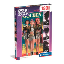 Clementoni Puzzle K-Pop Demon Hunters 180 Piezas, Ref. 21761, Para Mayores de 7 Años, Tamaño Montado 33.5 x 48.5 cm