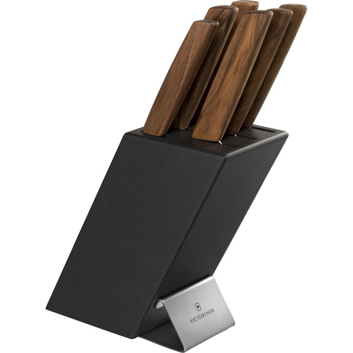 Victorinox Swiss Modern Set de cuchillos con bloque de madera de haya, 6 piezas Victorinox Swiss Modern Set de cuchillos con bloque de madera de haya, 6 piezas
