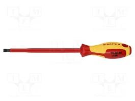 KNIPEX Destornillador plano aislado 8x1,2mm 175mm