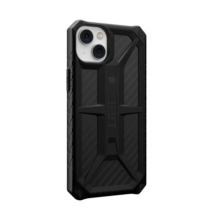 Urban Armor Gear Funda Monarch Carbon Fiber para Apple iPhone 14 Plus (6.7") - Resistente a Golpes y Caídas, Color Negro