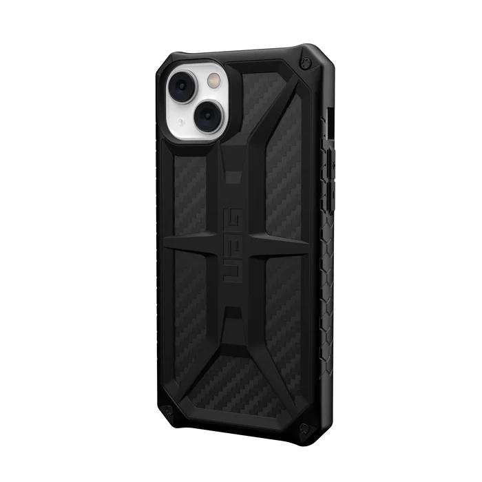 Urban Armor Gear Funda Monarch Carbon Fiber para Apple iPhone 14 Plus (6.7") - Resistente a Golpes y Caídas, Color Negro