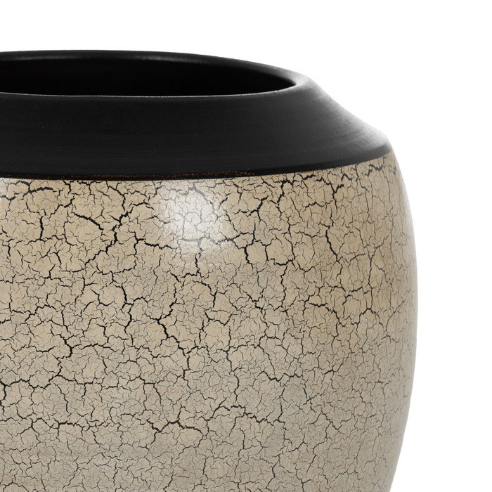 Macetero Craquelado Cerámica Decoración 35 X 35 X 34 cm