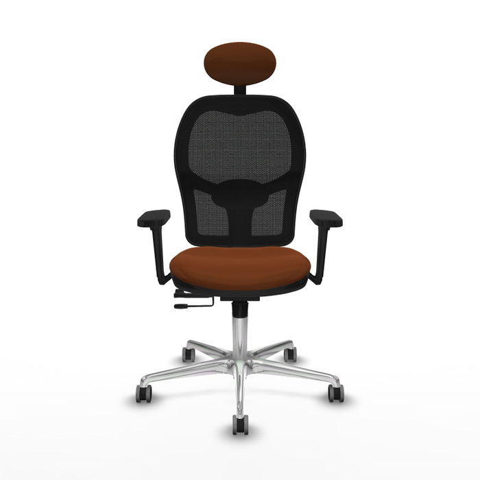 PIQUERAS Y CRESPO Silla de oficina Jorquera con Mecanismo Sincro/Traslack Marrón y Negro PIQUERAS Y CRESPO Silla de oficina Jorquera con Mecanismo Sincro/Traslack Marrón y Negro