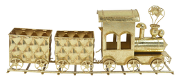 DKD Home Decor Tren Metal Dorado 80x15x33 cm (Pack de 2)