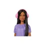 Barbie Muñeca Fashionista Autista con Vestido de Rayas Moradas