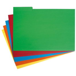 Grafoplás Subcarpeta con Pestaña Lateral Folio Cartulina Naranja Set de 5