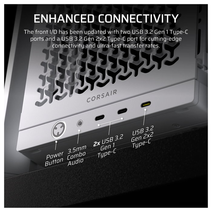 Corsair FRAME 4000D LCD RS ARGB Blanco
