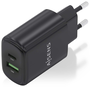 Aisens Cargador de Pared GaN 25W con USB-C y USB-A A110-0912 Negro