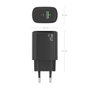 Aisens Cargador de Pared GaN 25W con USB-C y USB-A A110-0912 Negro