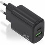 Aisens Cargador de Pared GaN 25W con USB-C y USB-A A110-0912 Negro