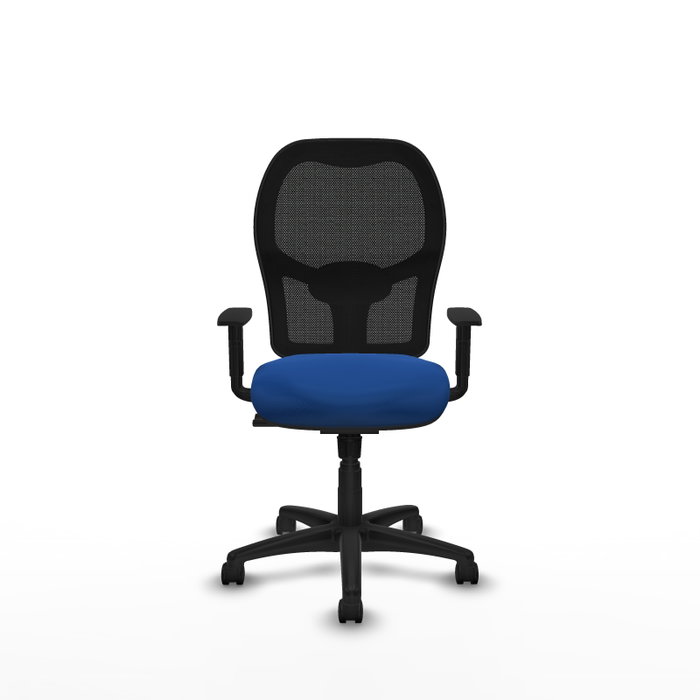 PIQUERAS Y CRESPO Silla de oficina Alocén, Mecanismo Sincro, Azul y Negro