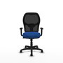 PIQUERAS Y CRESPO Silla de oficina Alocén, Mecanismo Sincro, Azul y Negro