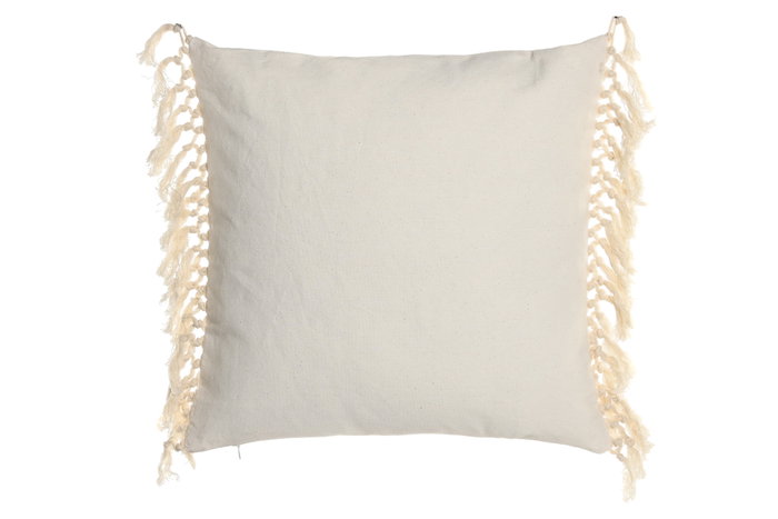 DKD Home Decor Pack de 2 Cojines de Poliéster 45x45 Crudo con Aplicaciones