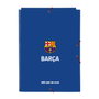 Safta Carpeta de Cartón Folio con Gomas y Solapas F.C. Barcelona 2ª Equipación 23/24
