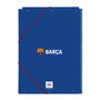 Safta Carpeta de Cartón Folio con Gomas y Solapas F.C. Barcelona 2ª Equipación 23/24