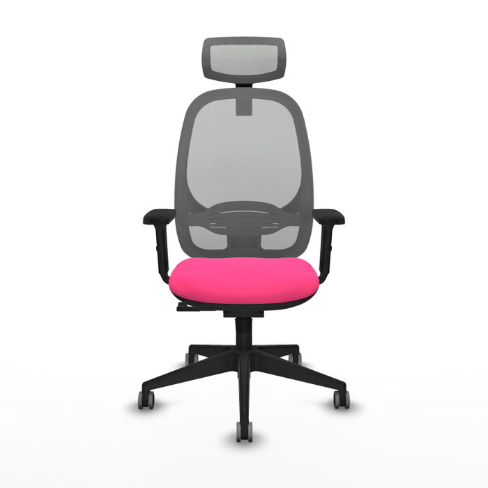 PIQUERAS Y CRESPO Silla de oficina Cilanco Rosa y Gris