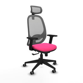 PIQUERAS Y CRESPO Silla de oficina Cilanco Rosa y Gris