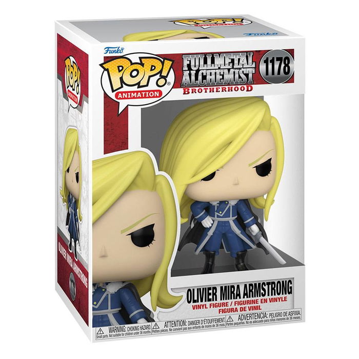 Funko Pop Animation Fullmetal Alchemist Brotherhood Olivier Armstrong Figura de Vinilo 9 cm con Caja Original