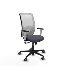 PIQUERAS Y CRESPO Silla de oficina Zulema Gris y Blanco