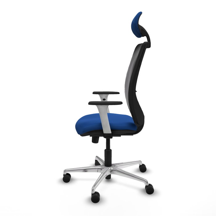 PIQUERAS Y CRESPO Silla de oficina Zulema con mecanismo Sincro, Azul y Negro