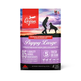 Orijen Pienso para Cachorros de Raza Grande, Alimento Seco para Perros, 6 kg