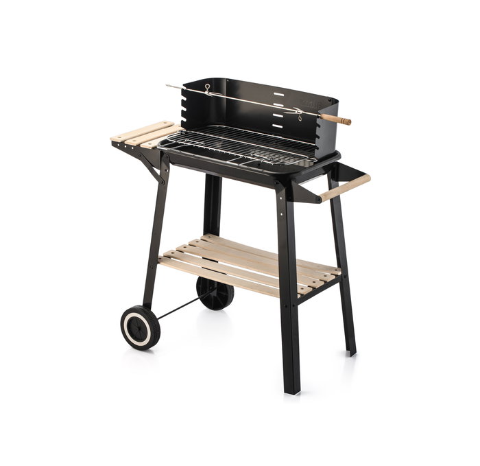 Inde Barbacoa con Ruedas Algon BBQ, Dimensiones 82.3 x 44.3 x 84.5 cm (2 Unidades)