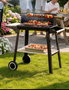 Inde Barbacoa con Ruedas Algon BBQ, Dimensiones 82.3 x 44.3 x 84.5 cm (2 Unidades)