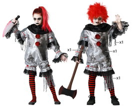 Disfraz para Niños Gris Payaso