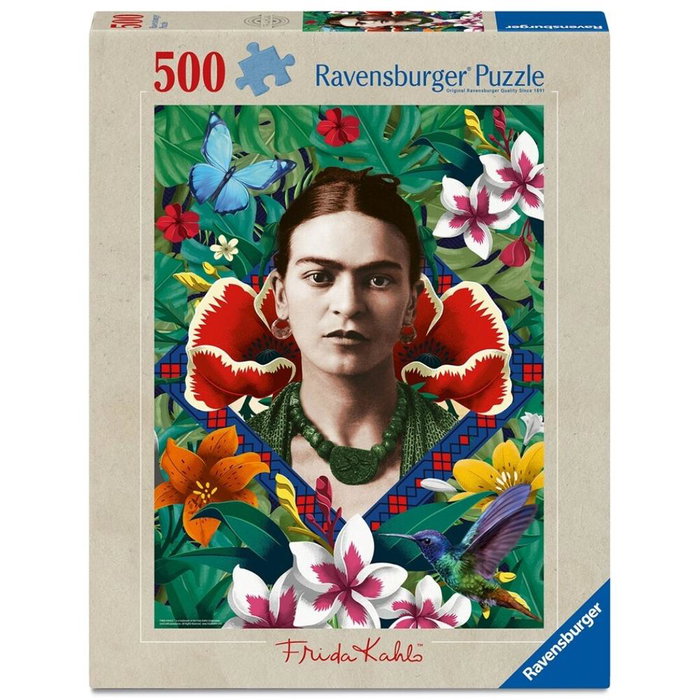Ravensburger Puzzle Frida Kahlo Blooming Fantasy 500 Piezas - Puzzle de Frida Kahlo con Diseño Floral Artístico Ravensburger Puzzle Frida Kahlo Blooming Fantasy 500 Piezas - Puzzle de Frida Kahlo con Diseño Floral Artístico