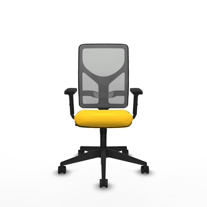 PIQUERAS Y CRESPO Silla de oficina Motilla con mecanismo Sincro, Amarillo y Gris PIQUERAS Y CRESPO Silla de oficina Motilla con mecanismo Sincro, Amarillo y Gris