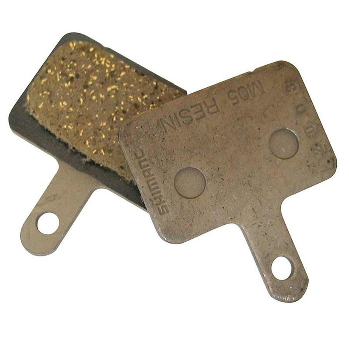 Shimano M05- Pastillas de freno de disco orgánicas resina todo terreno compatibles con BR-C601, BR-M515, BR-515LA Shimano M05- Pastillas de freno de disco orgánicas resina todo terreno compatibles con BR-C601, BR-M515, BR-515LA