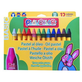 Ceras Pastel Instant Playcolor Tri Al Oleo Caja De 12