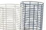 DKD Home Decor Cubertero de Metal y Rubberwood, Surtido de 2 Unidades
