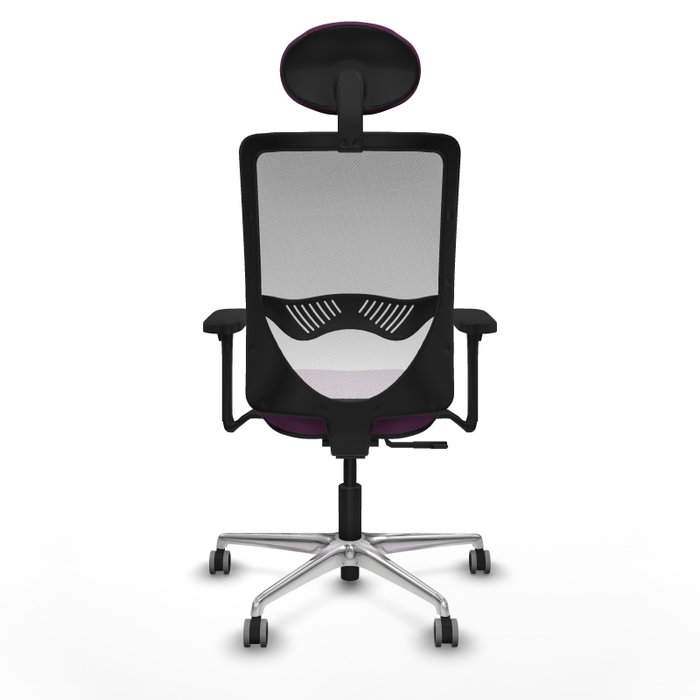 PIQUERAS Y CRESPO Silla de oficina Zulema Morado y Blanco