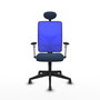 PIQUERAS Y CRESPO Silla de oficina Motilla con mecanismo Sincro, Azul