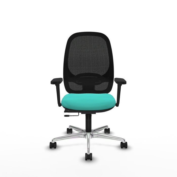 PIQUERAS Y CRESPO Silla de oficina Cilanco con mecanismo Sincro/Traslack, Turquesa y Negro PIQUERAS Y CRESPO Silla de oficina Cilanco con mecanismo Sincro/Traslack, Turquesa y Negro