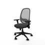 PIQUERAS Y CRESPO Silla de oficina Cilanco con mecanismo Sincro/Traslack, Gris