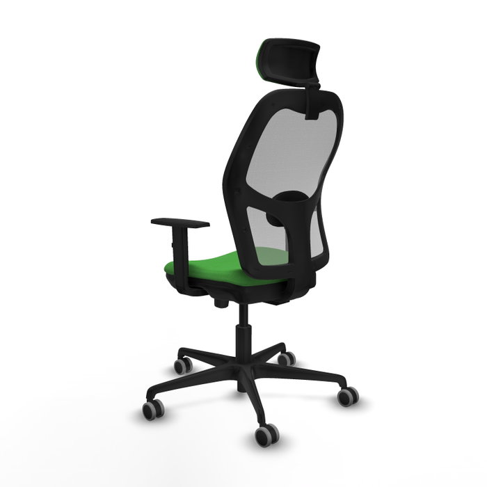 PIQUERAS Y CRESPO Silla de oficina Jorquera con Mecanismo Sincro/Traslack Verde y Gris