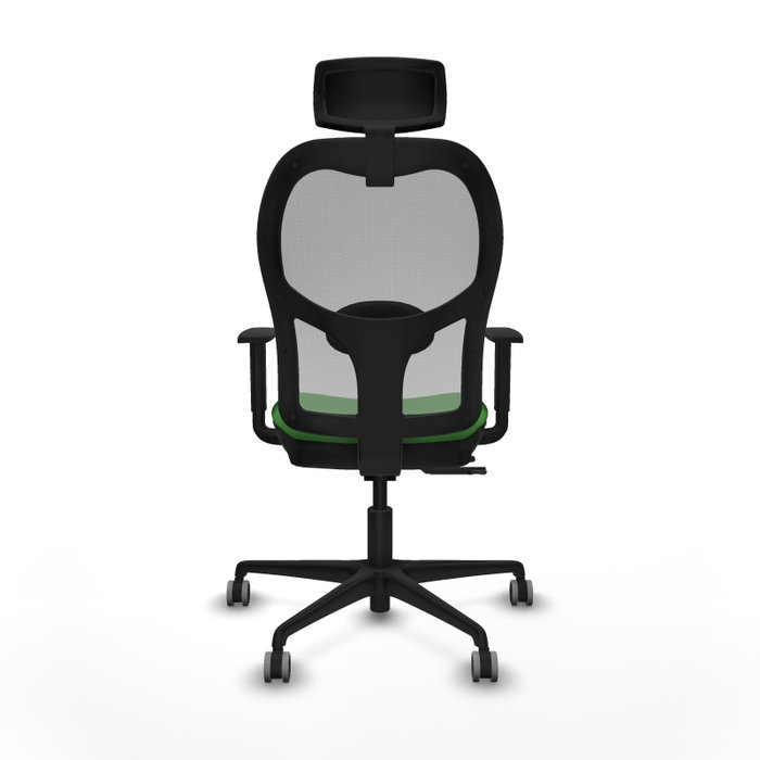 PIQUERAS Y CRESPO Silla de oficina Jorquera con Mecanismo Sincro/Traslack Verde y Gris