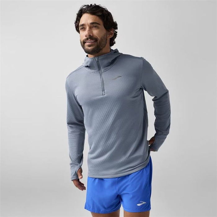 Sudadera con Capucha Hombre Brooks Notch Thermal 3.0 Gris claro 46 2/3