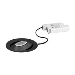 Brumberg 39379183 Set de focos empotrables LED redondo 7W 680lm 3000K negro regulable