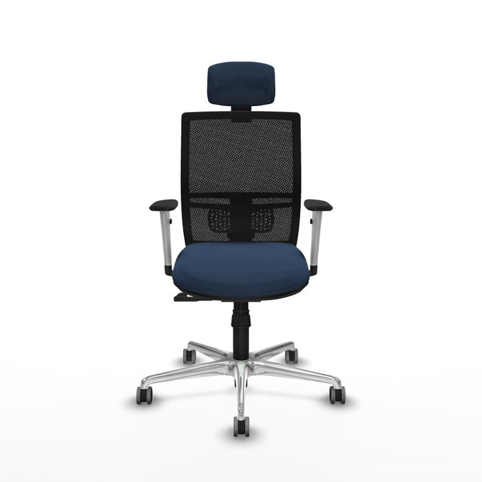 PIQUERAS Y CRESPO Silla de oficina Yunquera mecanismo Sincro Azul marino y Negro PIQUERAS Y CRESPO Silla de oficina Yunquera mecanismo Sincro Azul marino y Negro