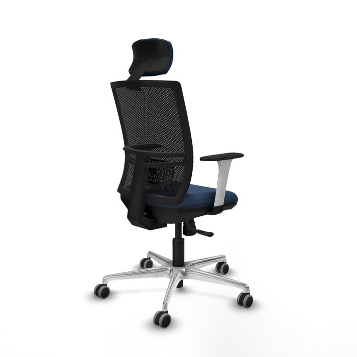 PIQUERAS Y CRESPO Silla de oficina Yunquera mecanismo Sincro Azul marino y Negro PIQUERAS Y CRESPO Silla de oficina Yunquera mecanismo Sincro Azul marino y Negro