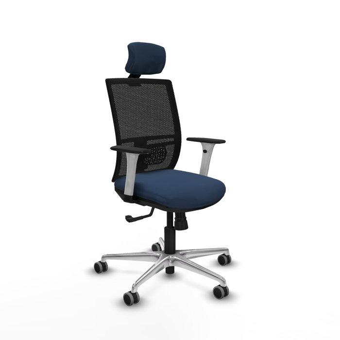 PIQUERAS Y CRESPO Silla de oficina Yunquera mecanismo Sincro Azul marino y Negro PIQUERAS Y CRESPO Silla de oficina Yunquera mecanismo Sincro Azul marino y Negro