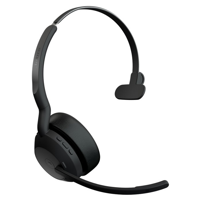 Jabra Evolve2 55 Link380a MS Mono con Soporte de Carga, Negro