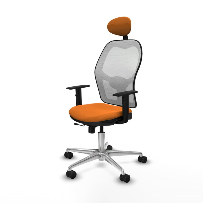 PIQUERAS Y CRESPO Silla de oficina Jorquera Naranja y Blanco