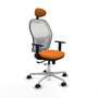 PIQUERAS Y CRESPO Silla de oficina Jorquera Naranja y Blanco