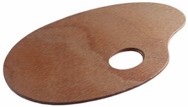 Talens Paleta de Madera Ovalada 30x40 Barnizada
