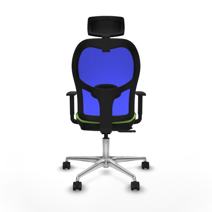 PIQUERAS Y CRESPO Silla de oficina Jorquera Sincro/Traslack Pistacho y Azul